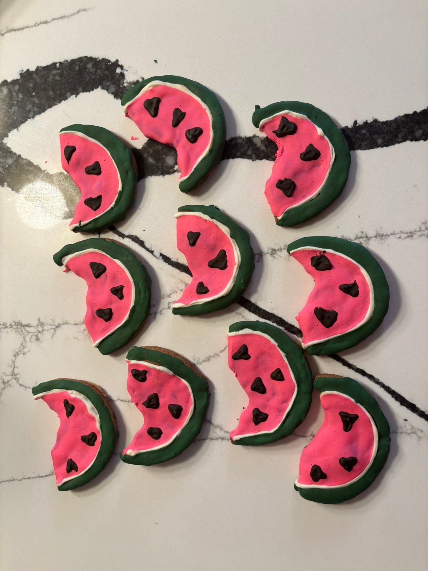 Organic Watermelon Dog Cookies