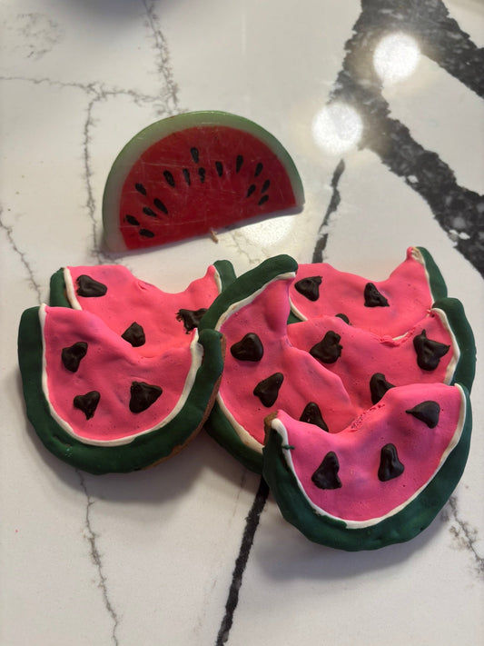 Organic Watermelon Dog Cookies