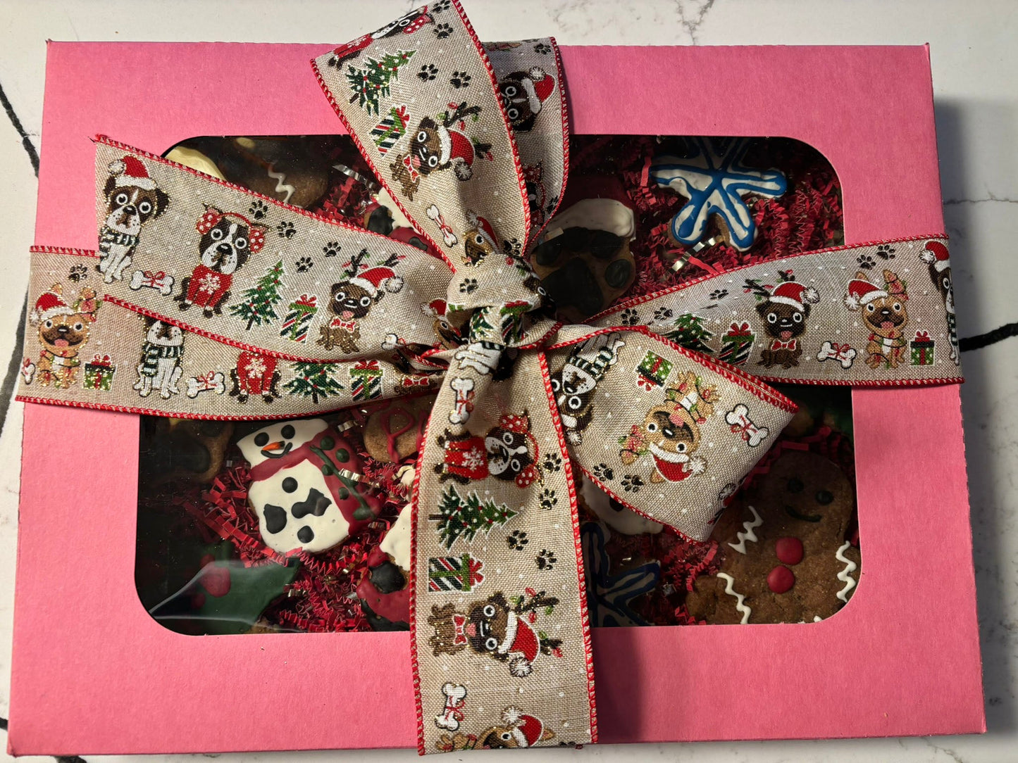 Whimiscal Organic Christmas Dog Cookie Box