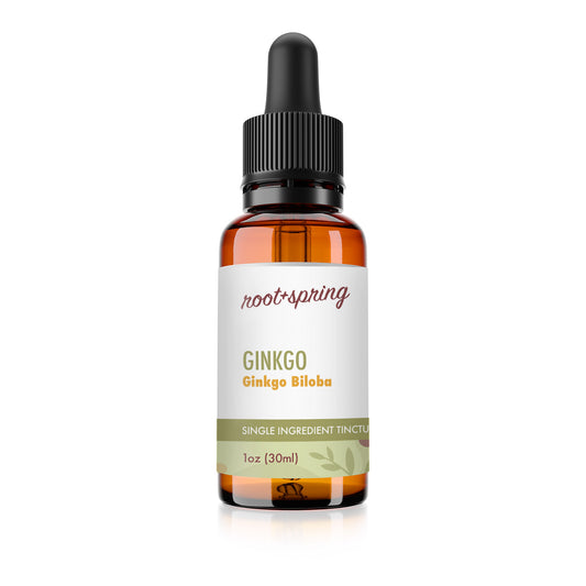 Image of bottle of Ginkgo Biloba for Pets to support dementia and cognitioin in aging pets.