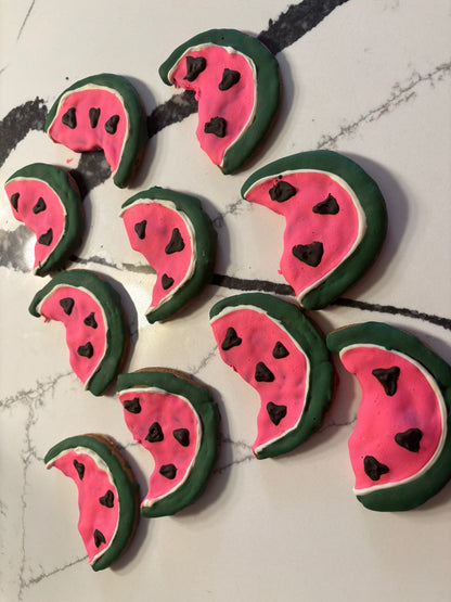 Organic Watermelon Dog Cookies