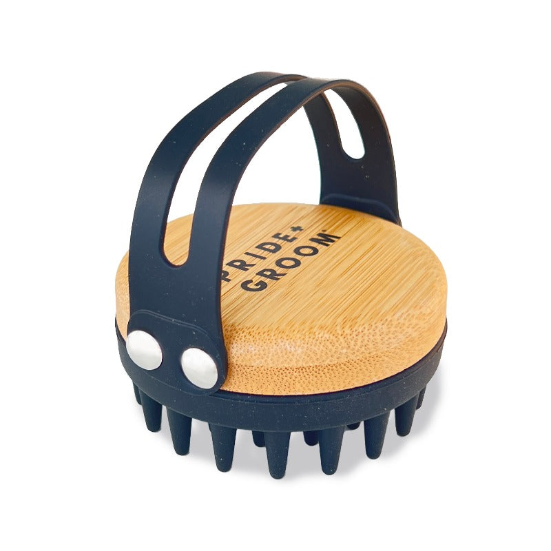 THE BATH BRUSH Dual-Use Silicone Grooming Brush — De-Shedding, Massaging & Waterproof Tool for Dogs