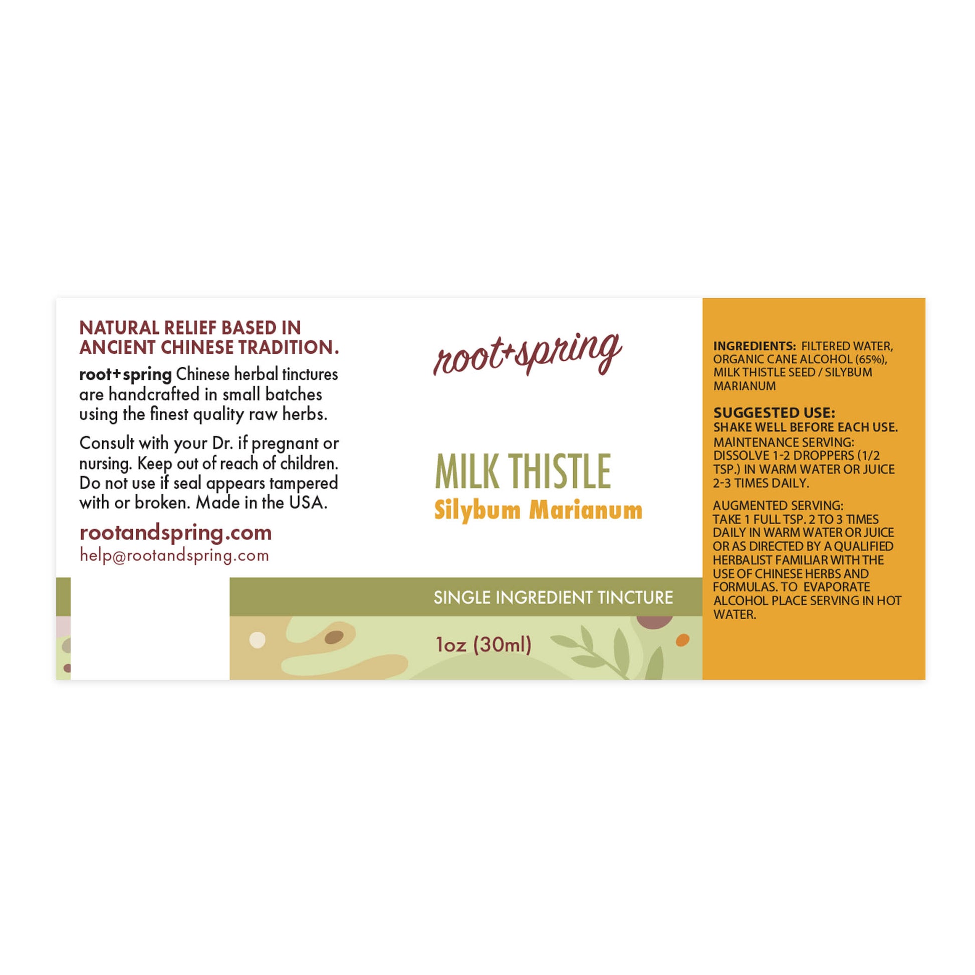 Image of Label for Milk Thistle for Pets: Natural Liver Support Supplement